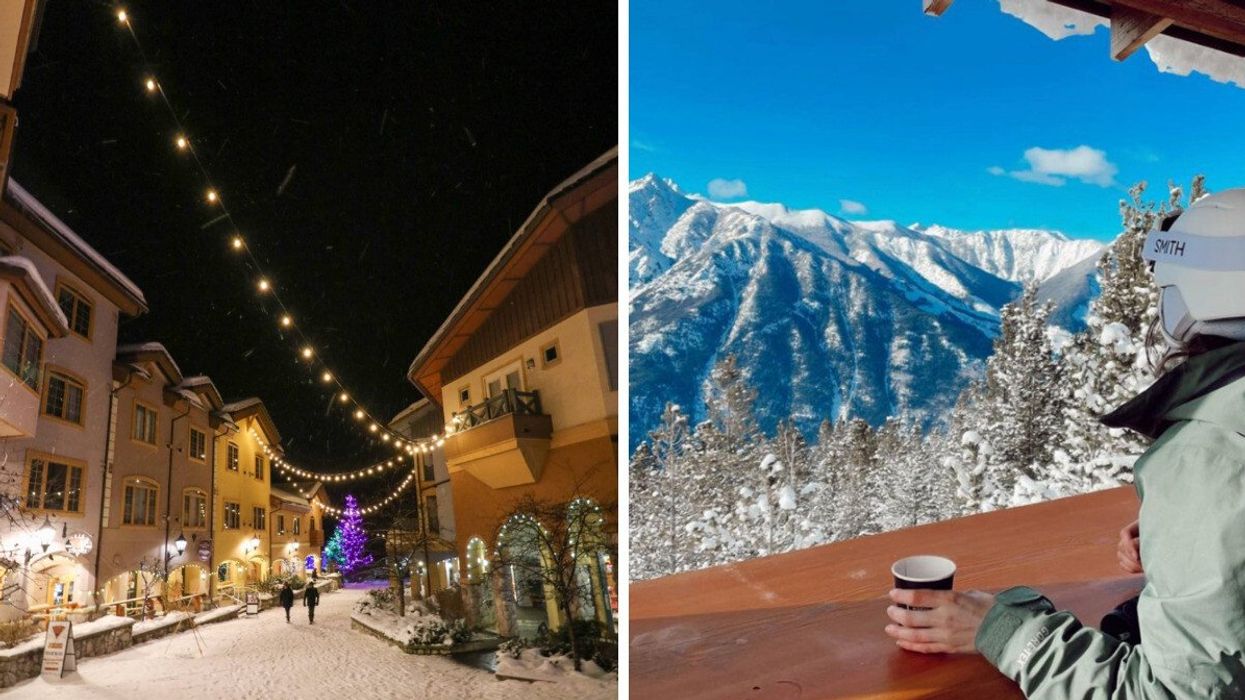 Sun Peaks Resort in B.C. Right: Panorama Mountain Resort in B.C.