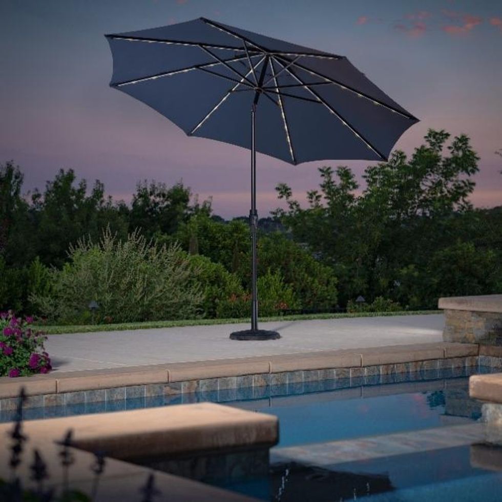SunVilla 10-foot Solar LED Market Umbrella.