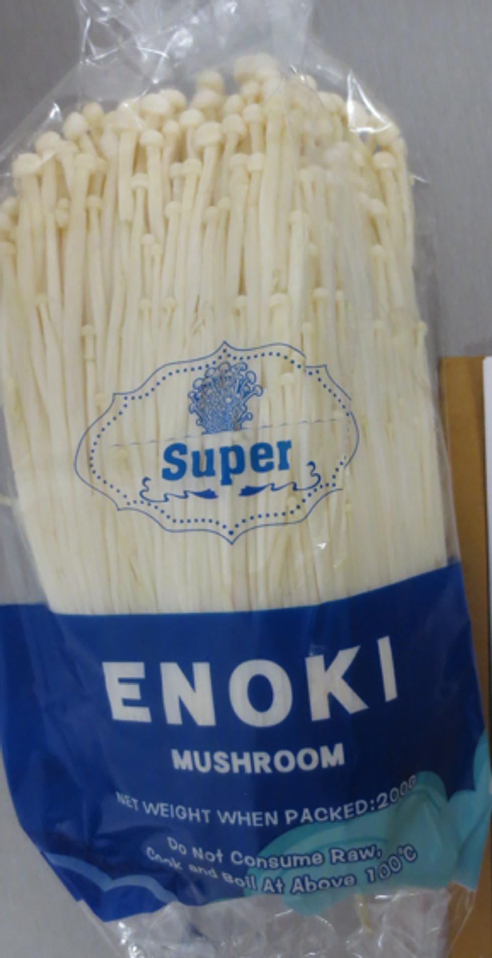 Super brand Enoki Mushroom.