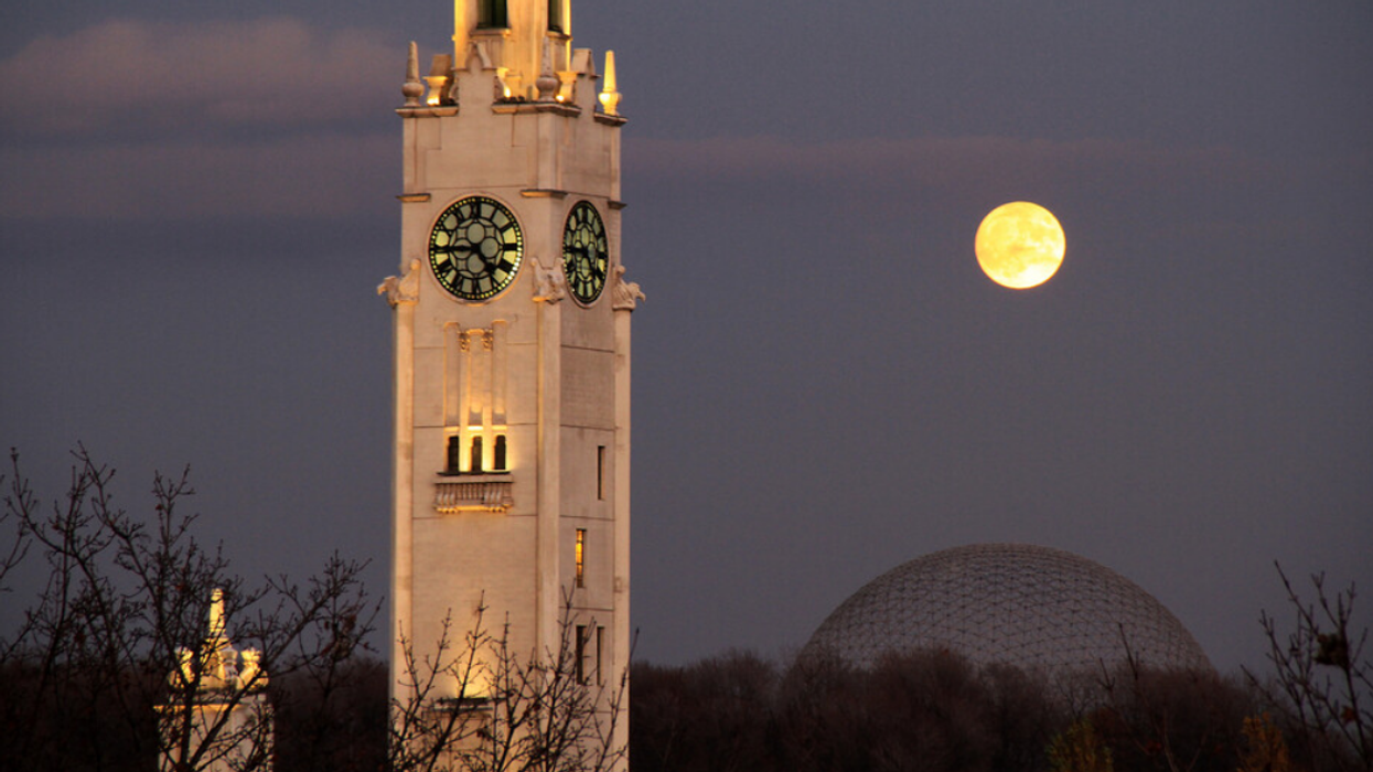 Super lune à Montréal.