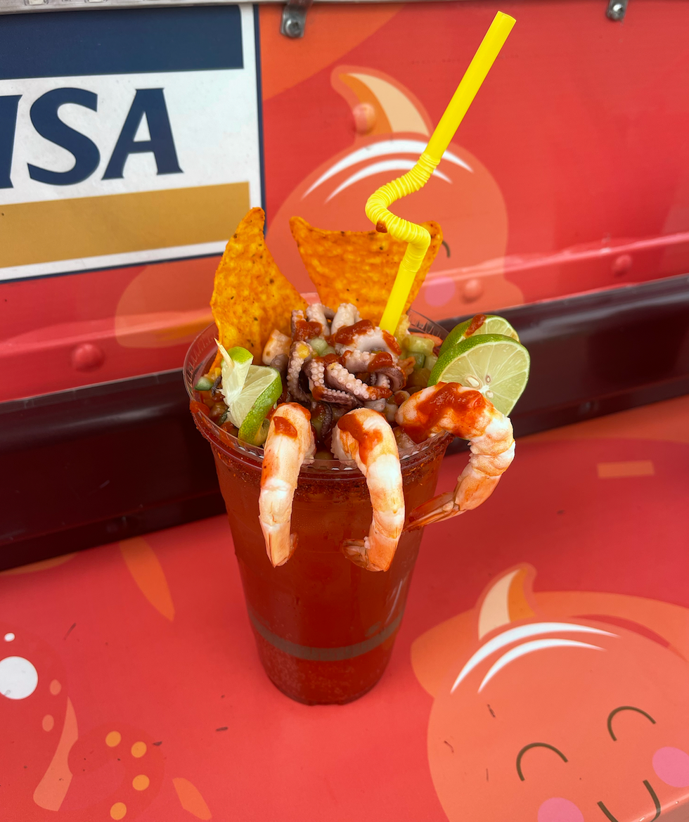 Super Seafood Michelada.