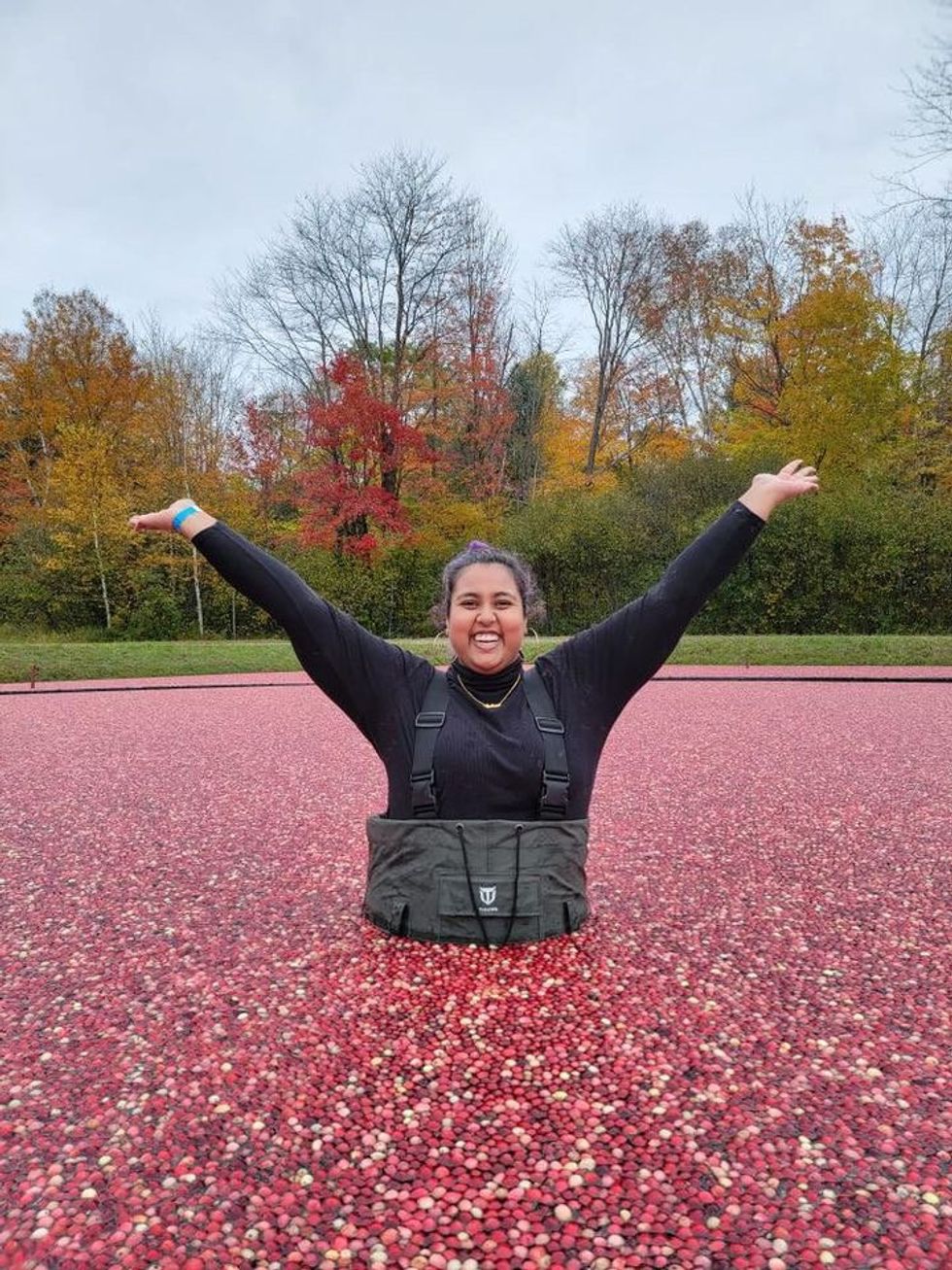 Sureka at the Cranberry Plunge.