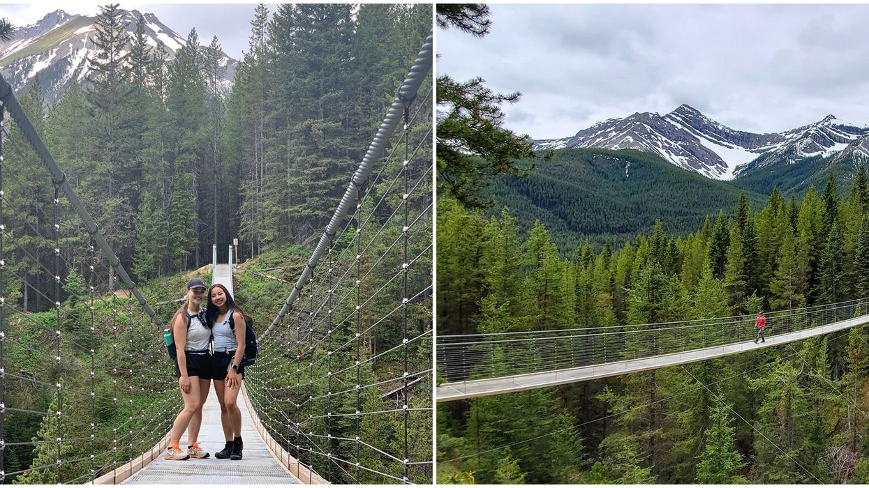 Suspension Bridge In Alberta Will Take You To A Sky-high Trail
