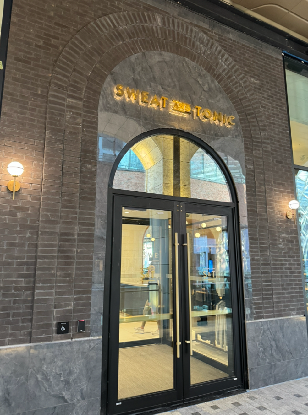 Sweat and Tonic entrance at The Well.