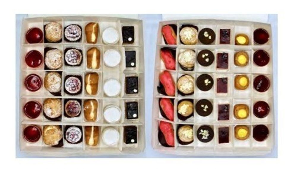 Sweet Cream-brand mini pastries.