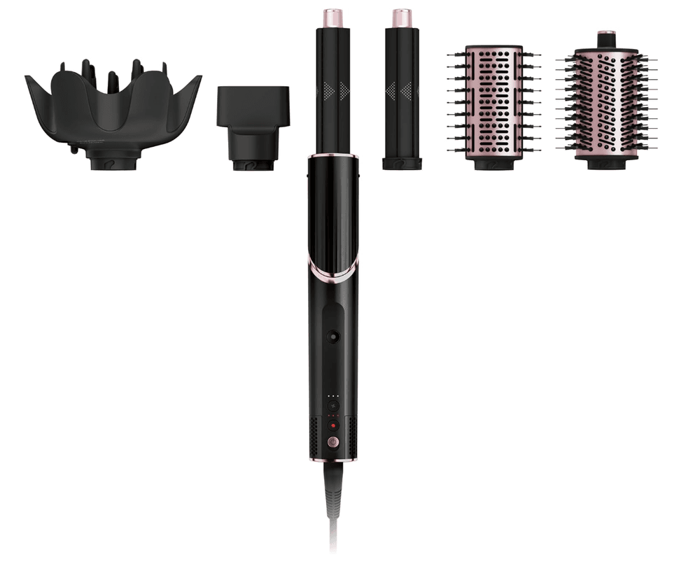 Syst\u00e8me de coiffure Shark FlexStyle avec s\u00e8che-cheveux, bigoudis, brosses et diffuseur sur le site d'Amazon Prime.