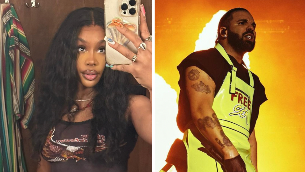 SZA. Right: Drake.