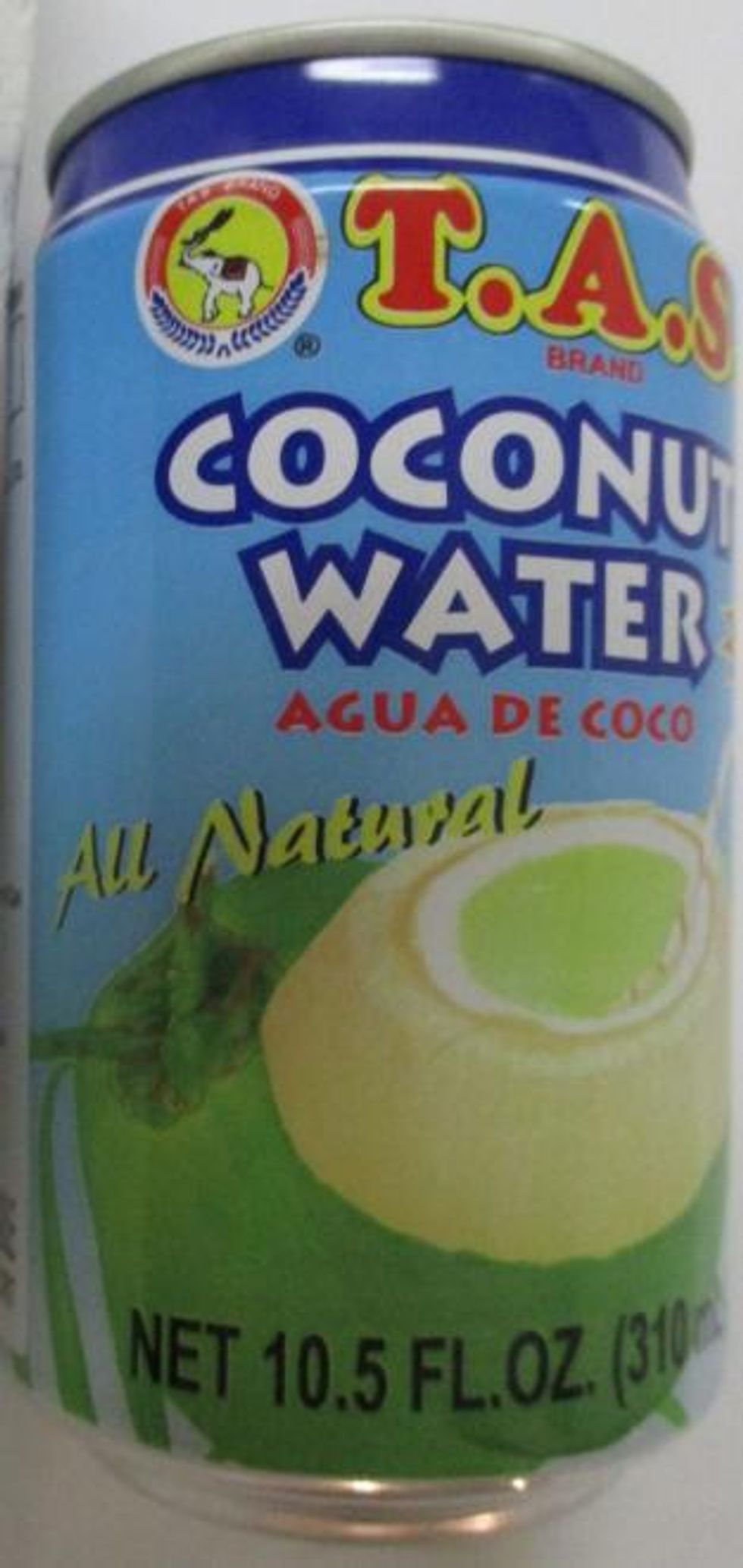 T.A.S. brand Coconut Water.