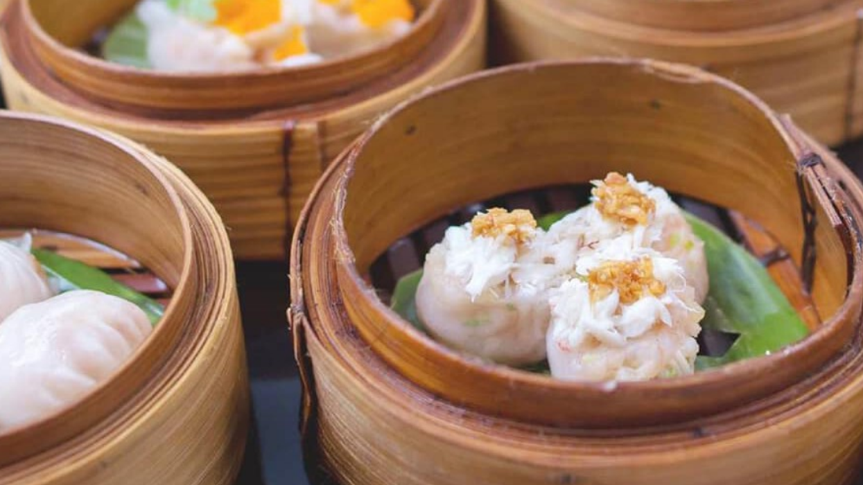 Table of dim sum.