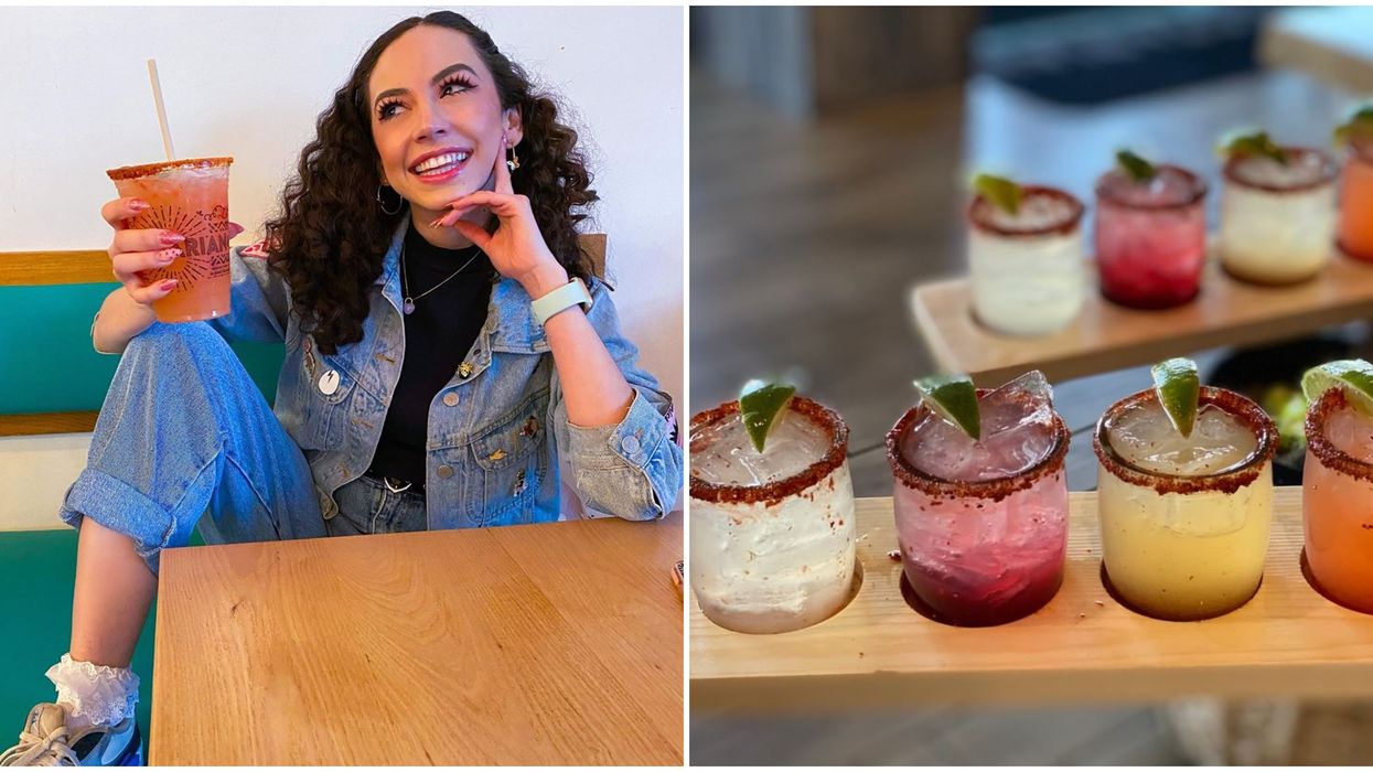 Tacotarian In Las Vegas Serves Up The Most Colorful Margarita Flights