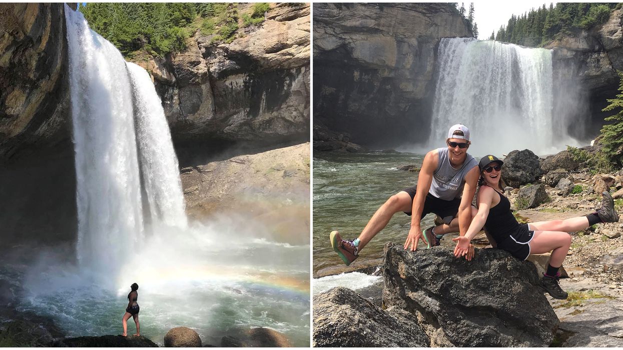 Tallest Waterfall In Alberta Plunges More Than 9 Stories High At This Wildland Park