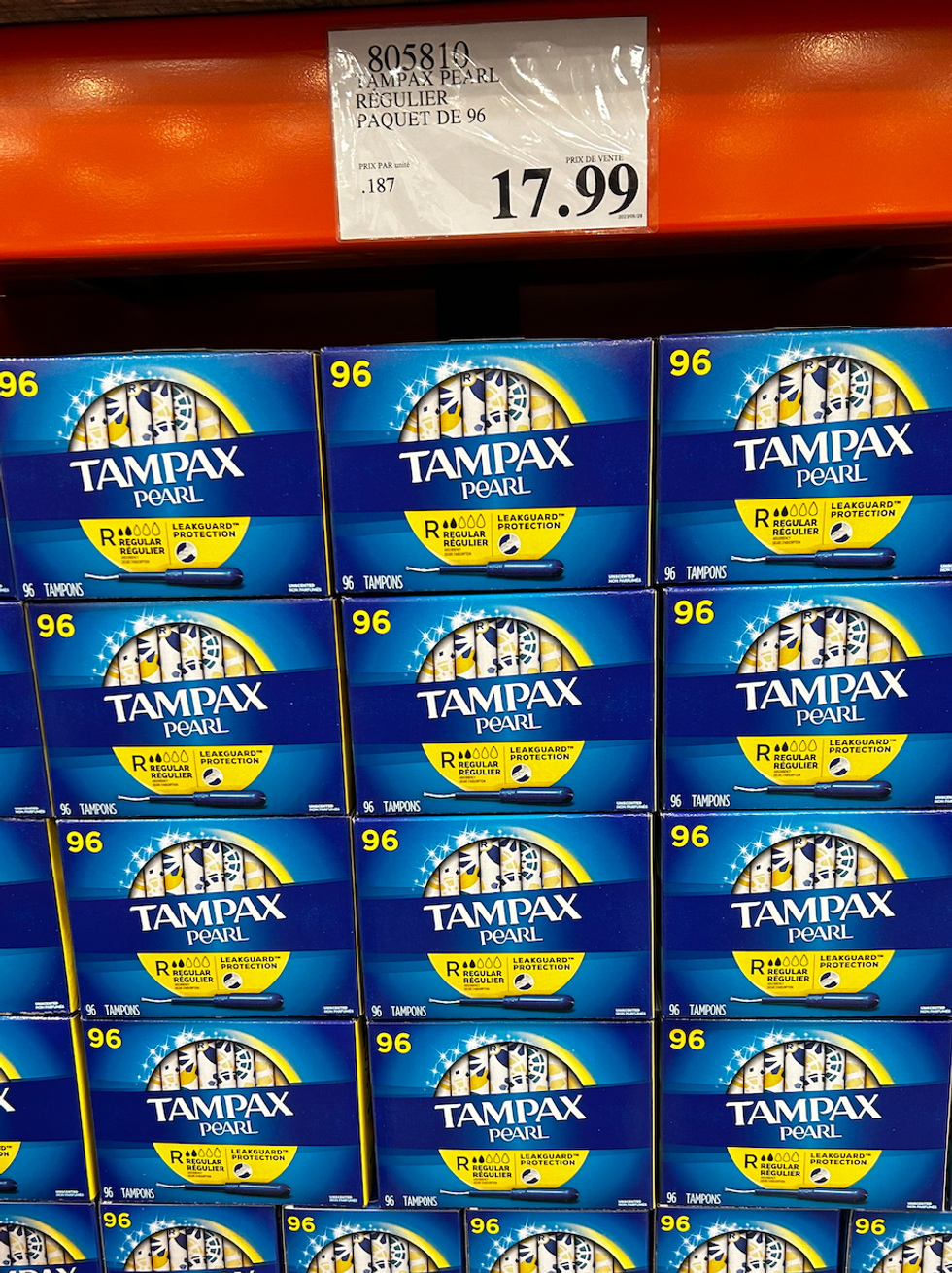 Tampax - Tampons Pearl r\u00e9gulier.