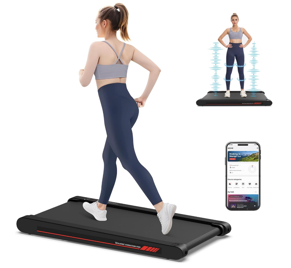 Tapis de marche vibrant 4 en 1 Sperax  avec t\u00e9l\u00e9commande et application.