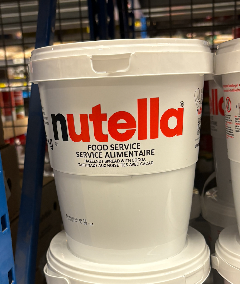 Tartinade aux noisettes avec cacao Nutella dans les rayons du Club Entrep\u00f4t.