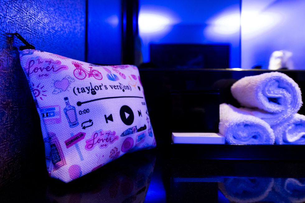 Taylor Swift bathroom bag.
