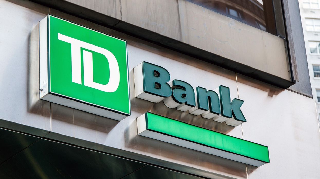 TD Bank sign.