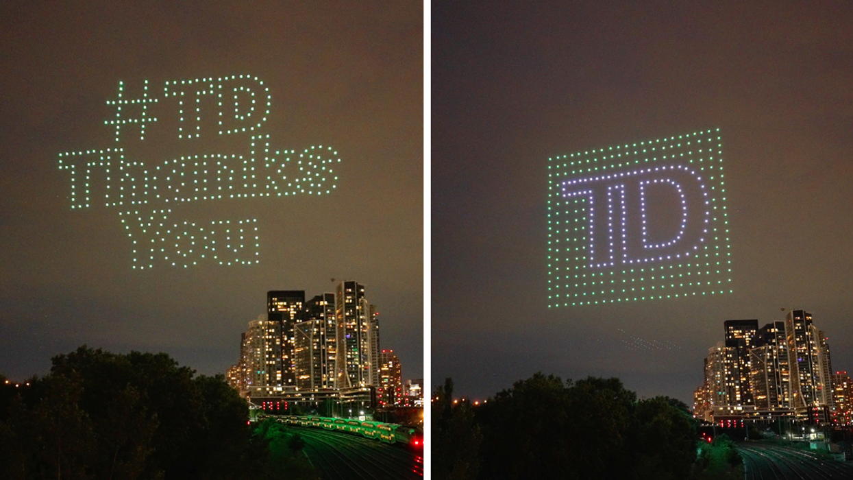 TD continues to celebrate its customers with another exciting drone show in Toronto