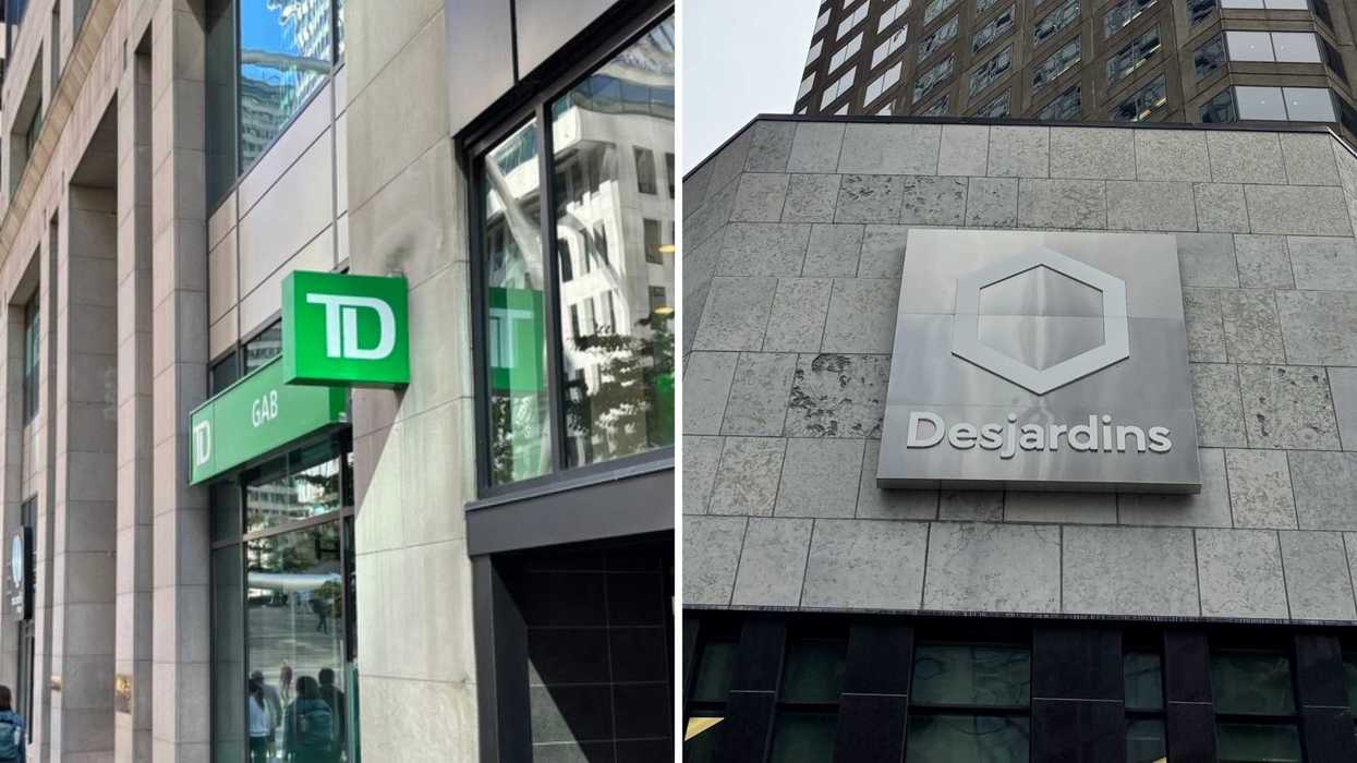 TD. Droite : Desjardins.