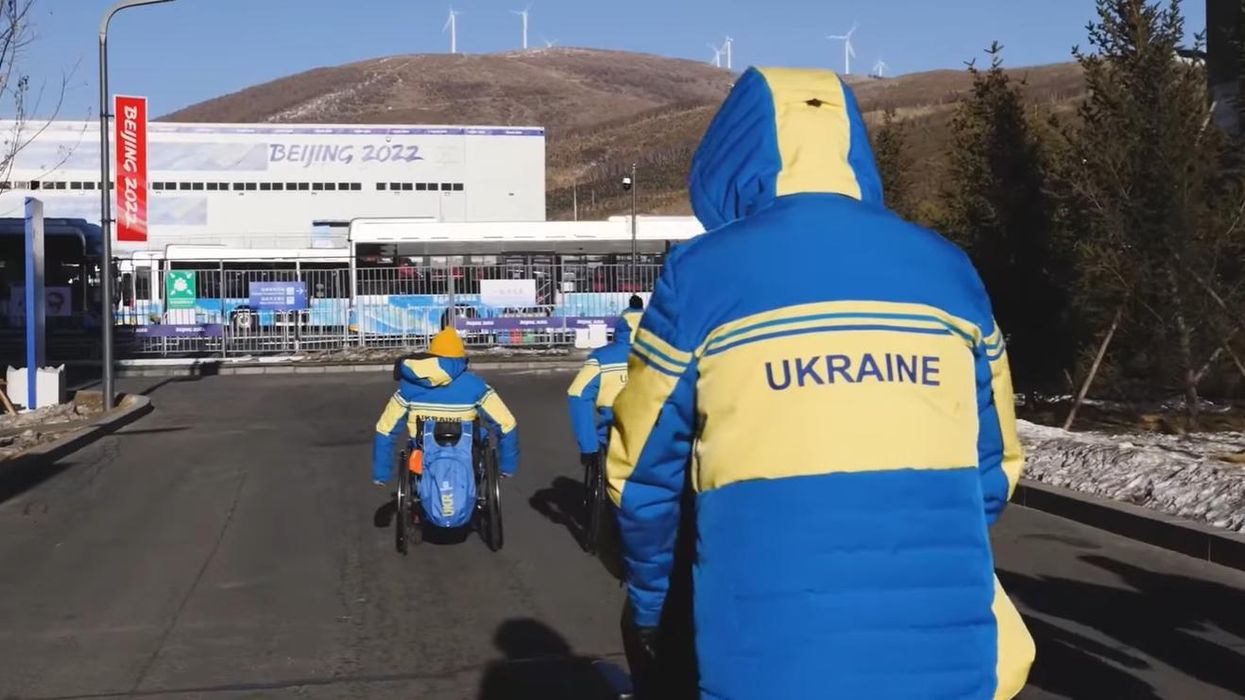 Team Ukraine at the 2022 Beijing Paralympics.