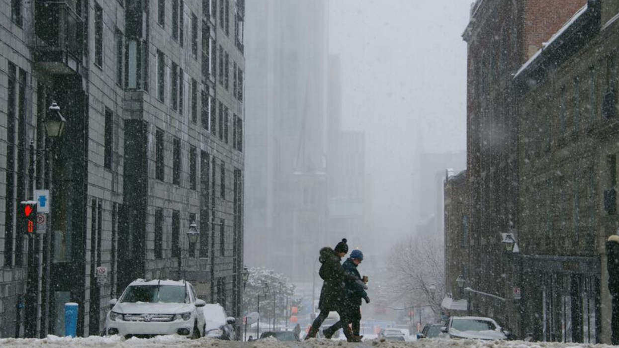 Tempête de neige.