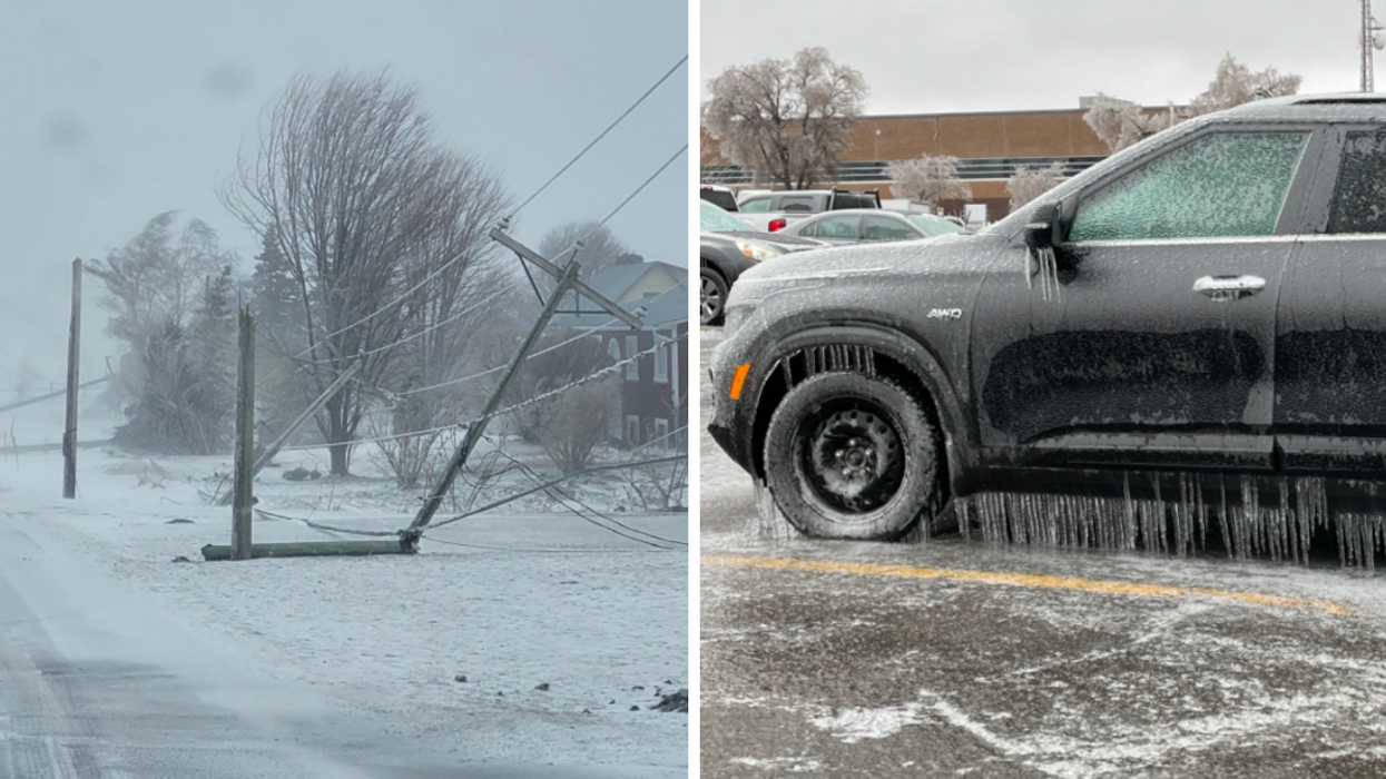 Tempête de verglas, avril 2023.