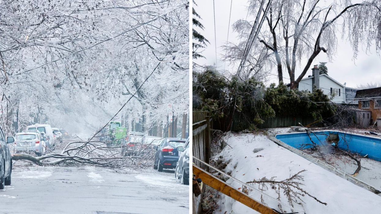 Tempête de verglas.