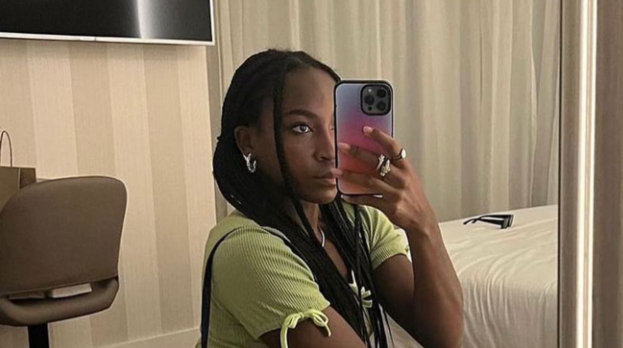 Tennis star Coco Gauff taking a selfie.