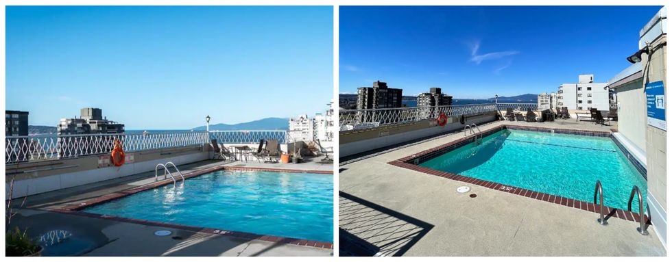 Terrasse avec piscine.