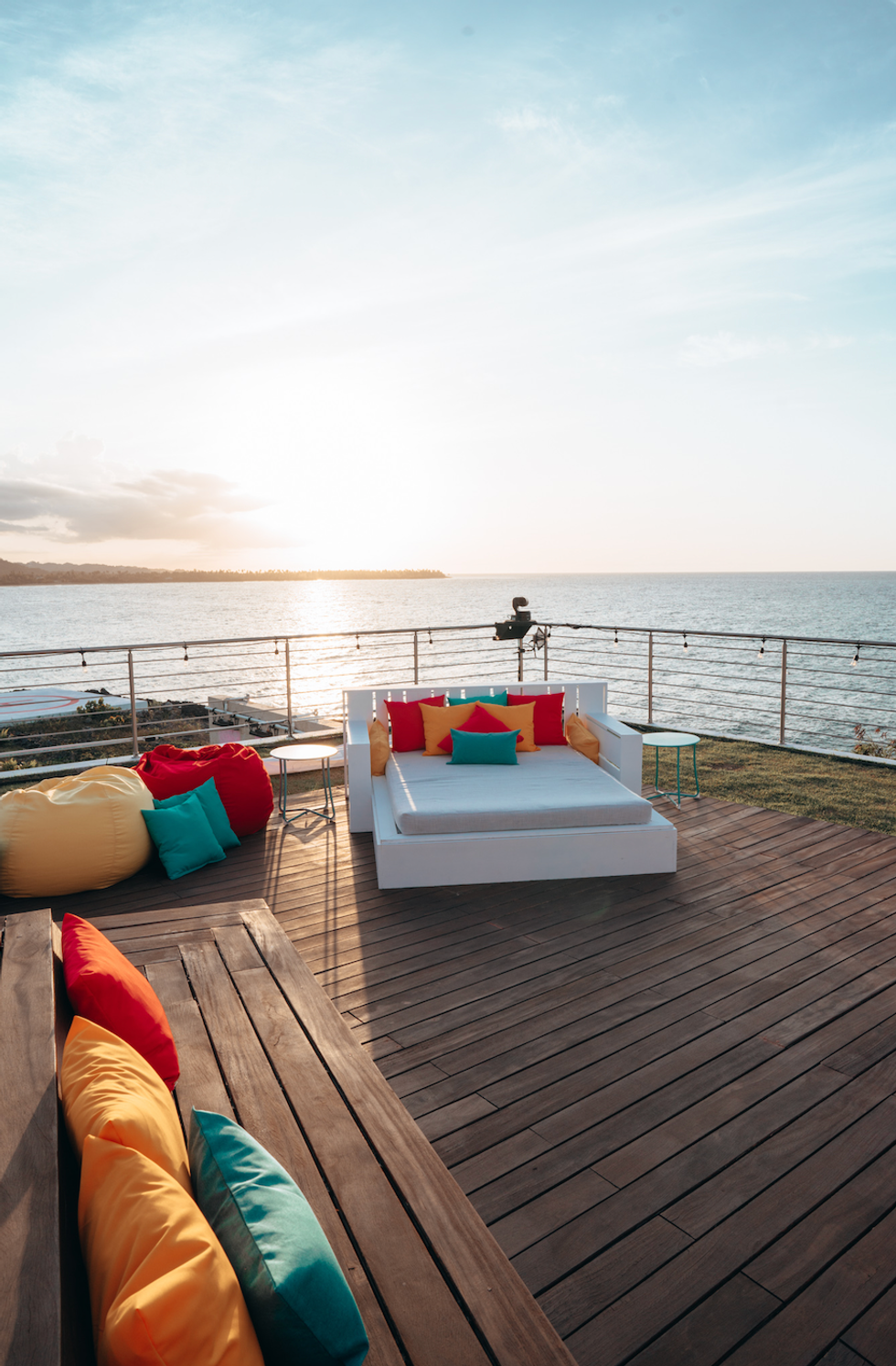 Terrasse de la villa de L'\u00eele de l'amour 2022.