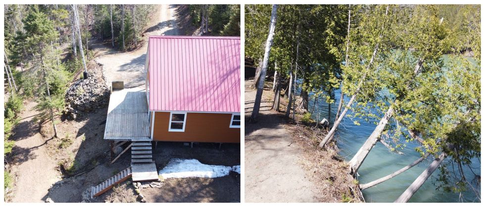 Terrasse. Droite : Rivi\u00e8re Bonaventure.