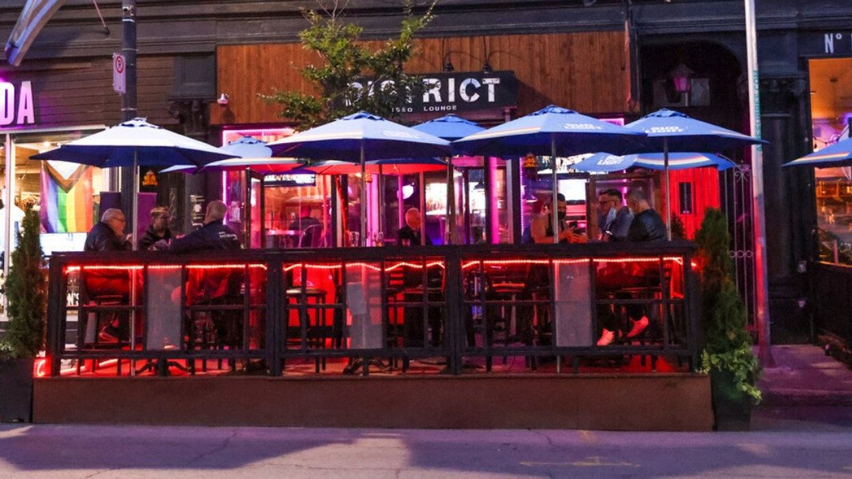 Terrasse du District Video Lounge.