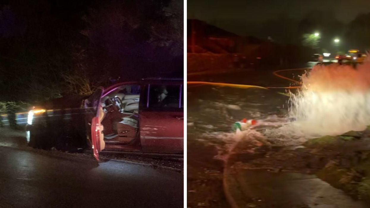 Terrifying Dash-Cam Footage Shows A Drunk Driver In BC Hitting Cars & A Fire Hydrant (VIDEO)