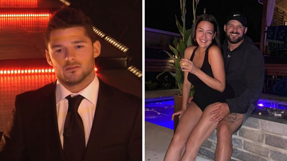 Terry dans Occupation Double Whistler. Droite : Terry et sa conjointe.