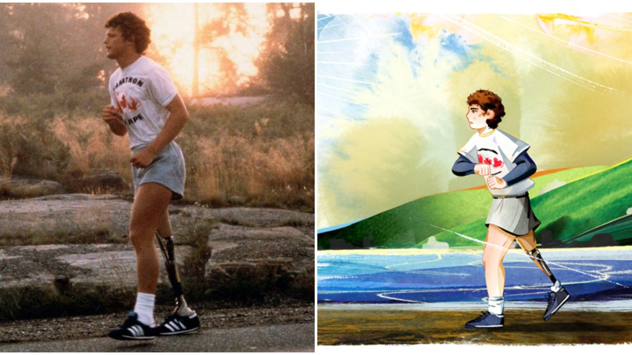 Terry Fox Google Doodle Is A Heartwarming Work By A Toronto-Based Artist