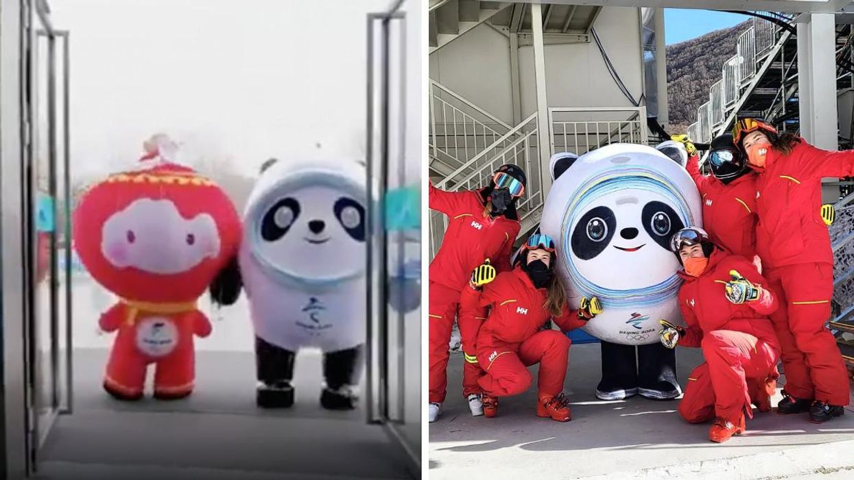 The 2022 Olympic Mascot Is A Panda Named Bing Dwen Dwen & Here's What He Gets Up To