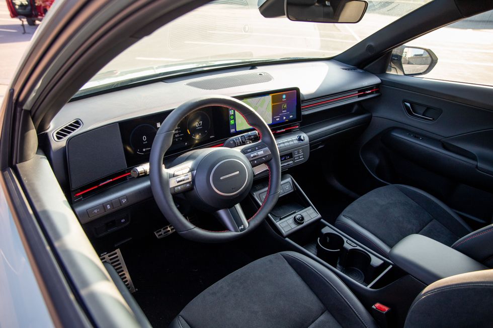 The 2024 Hyundai KONA interior.