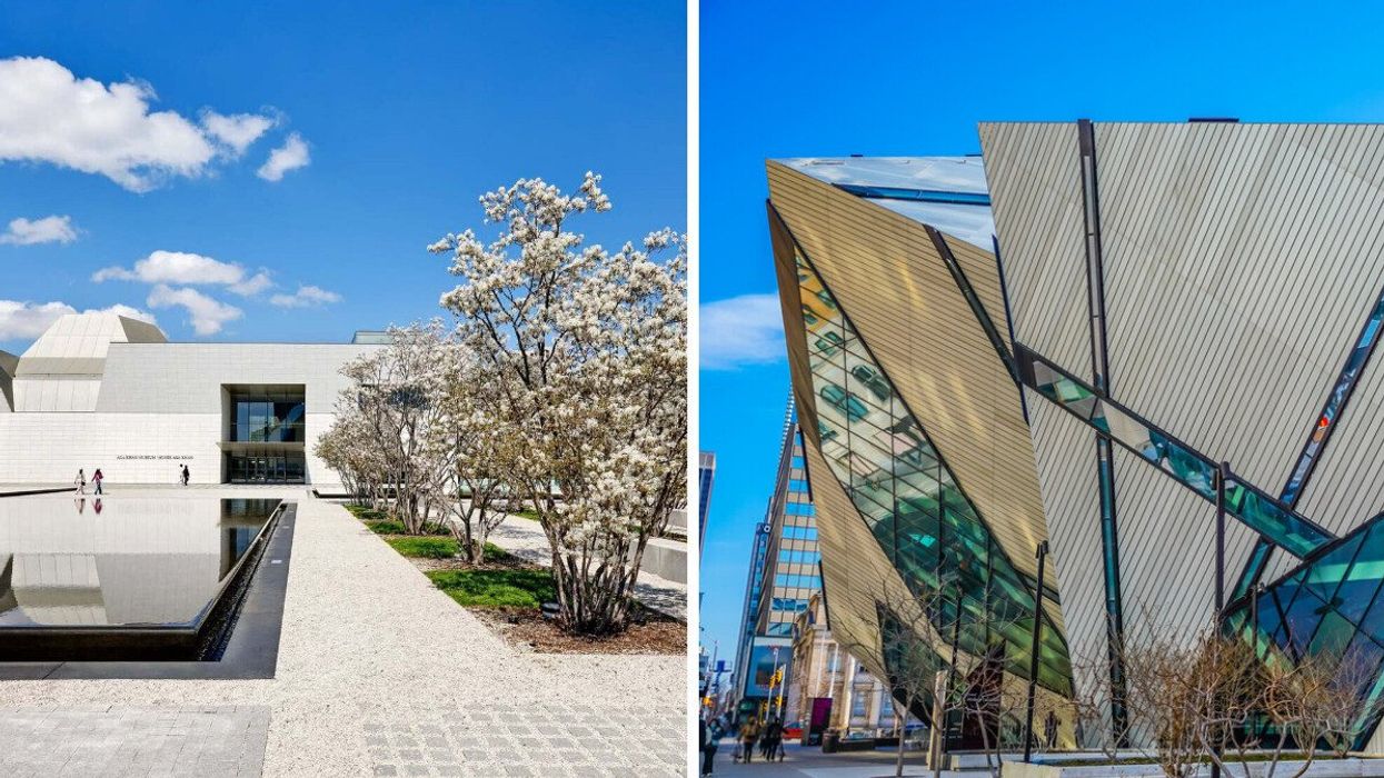The Aga Khan Museum. Right: The Royal Ontario Museum.