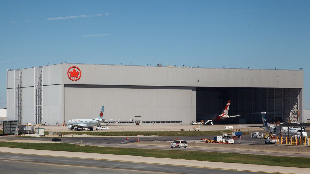 The Air Canada hangar at Toronto Pearson Airport.