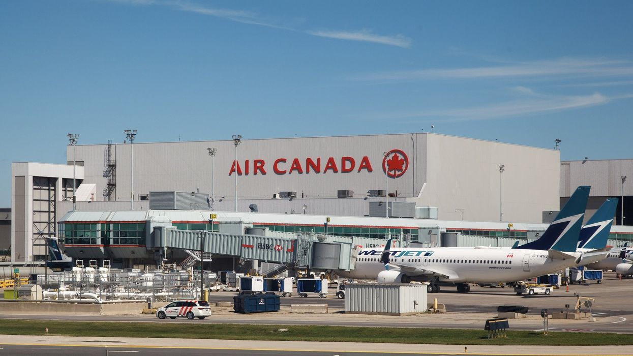 The Air Canada hangar at Toronto Pearson Airport.