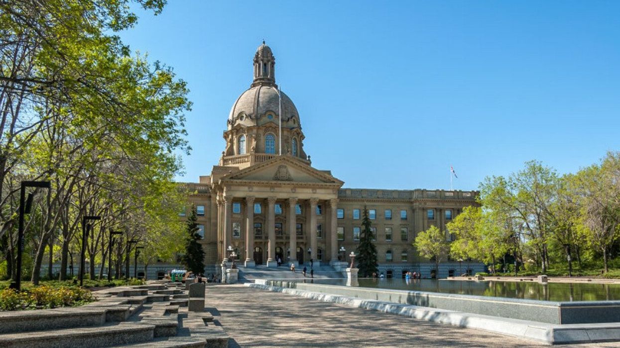 The Alberta Legislature Building.