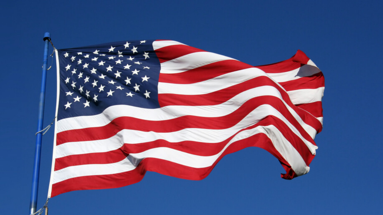 The American flag.