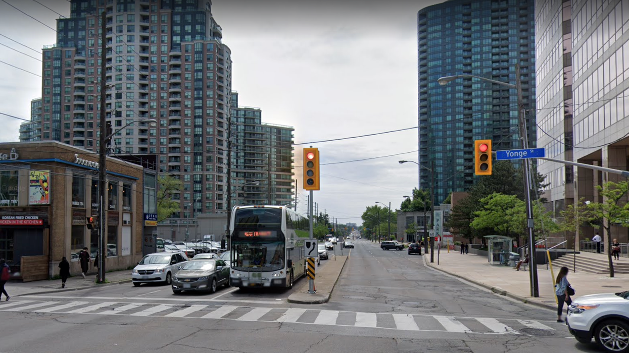The area where the Toronto van attack happened in 2018.