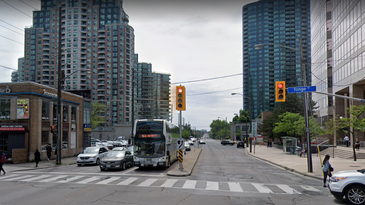 The area where the Toronto van attack happened in 2018.