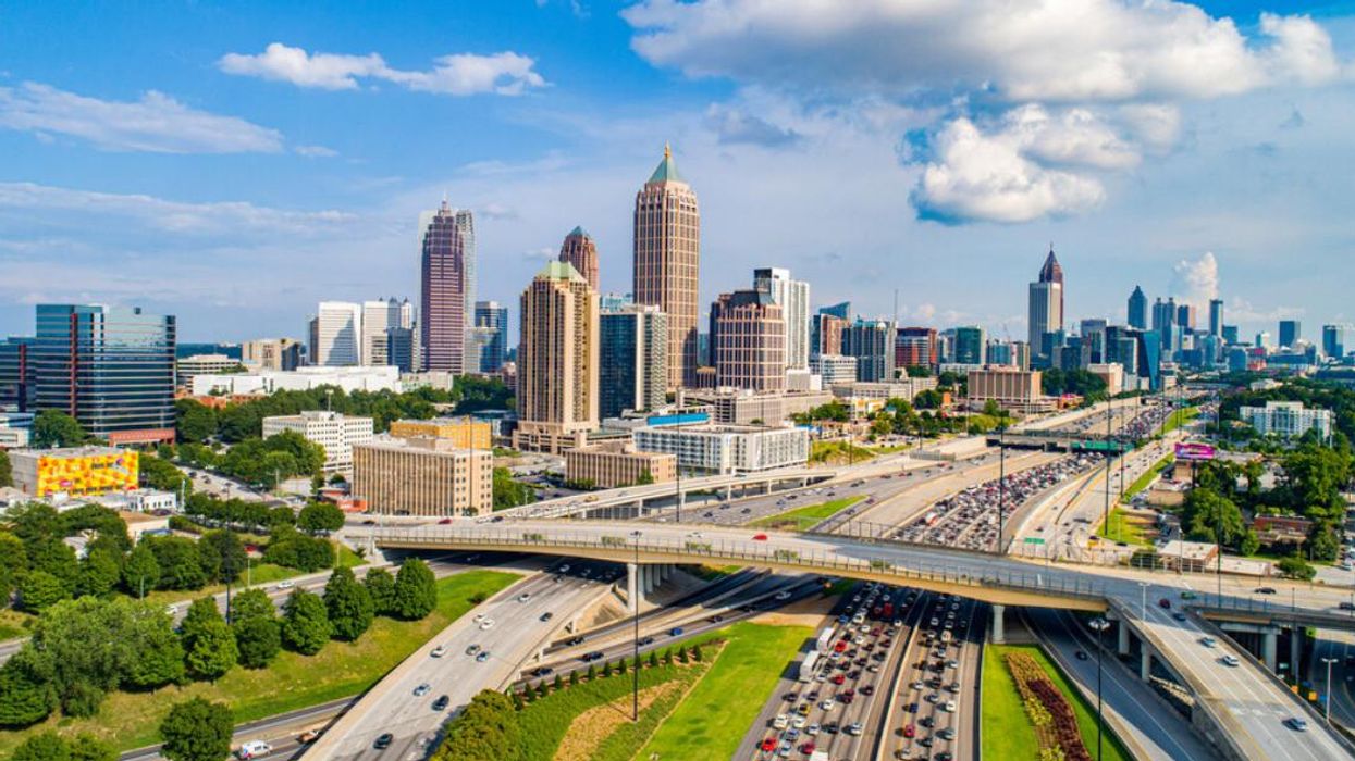 The Atlanta skyline during the day.
