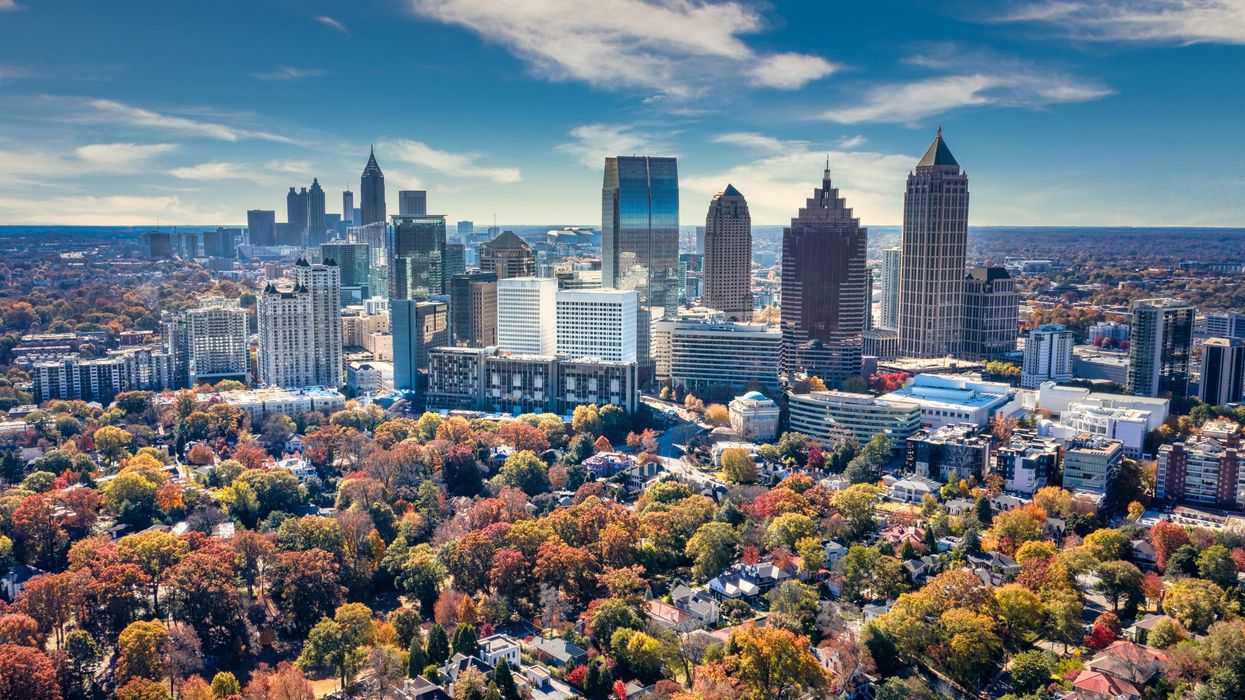 The Atlanta skyline. 