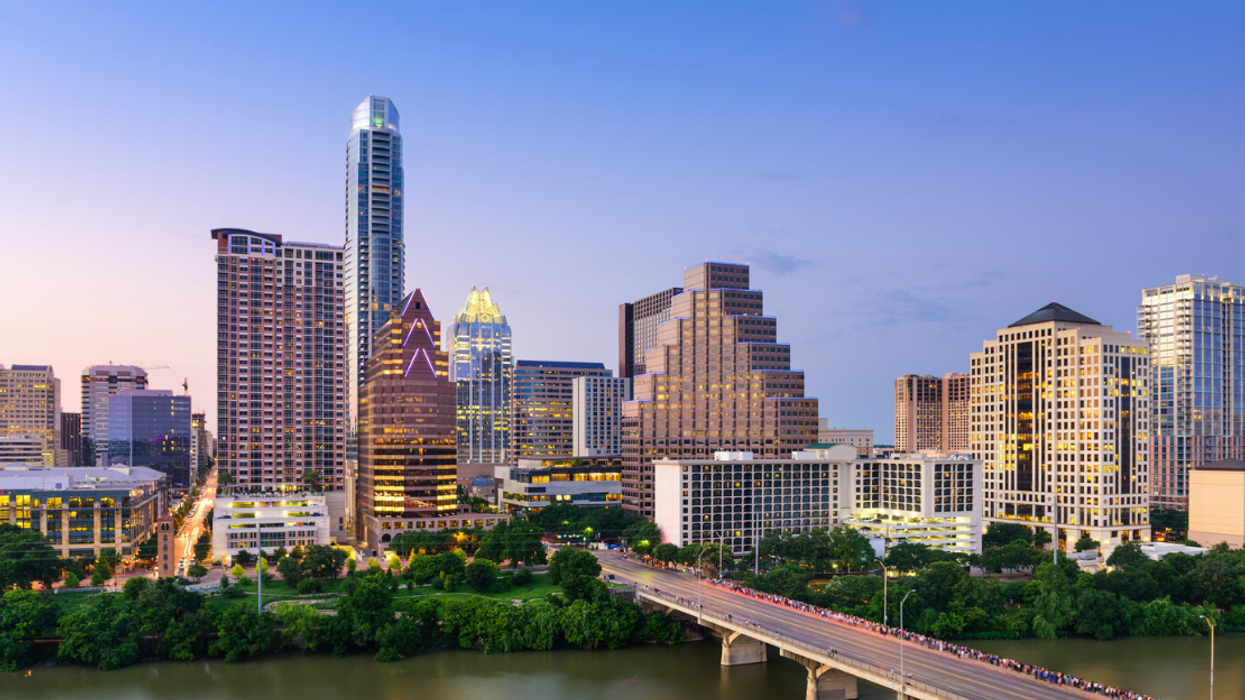 The Austin, TX skyline.