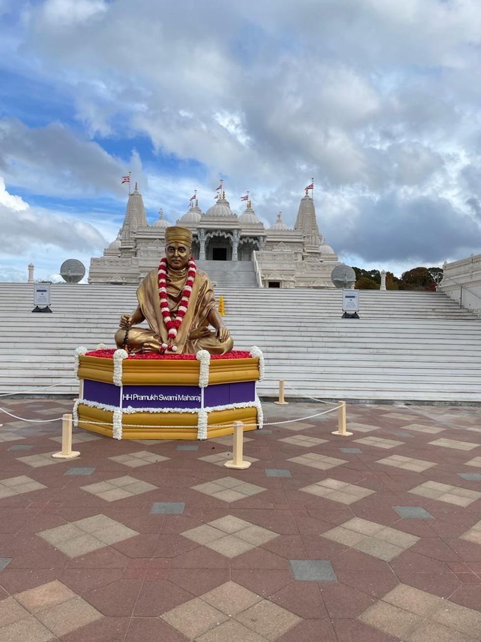 The BAPS Shri Swaminarayan Mandir in Georgia.