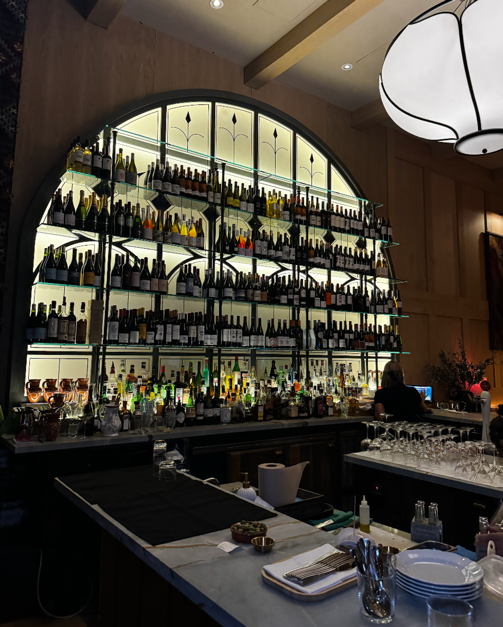The bar at Patria in Toronto.