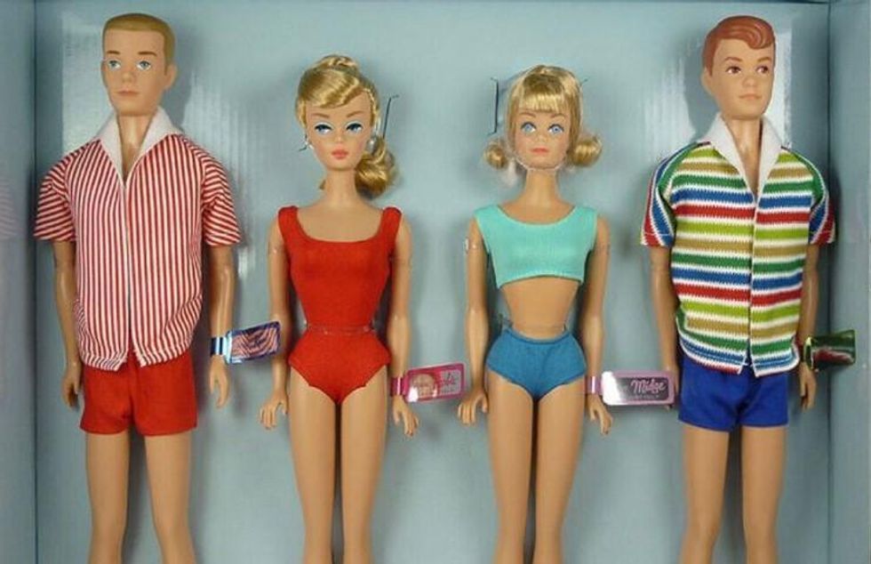 The Barbie double date dolls.