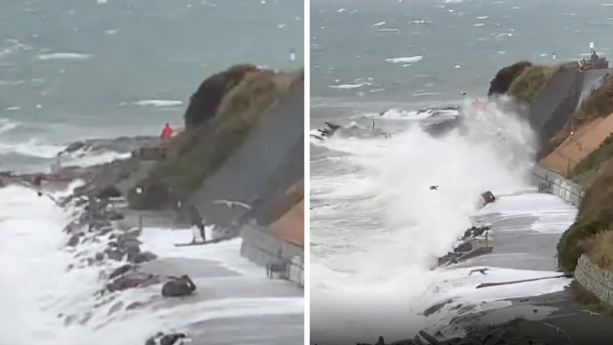 The BC Storm Is Causing Wild Waves & Some People Are Getting Far Too Close